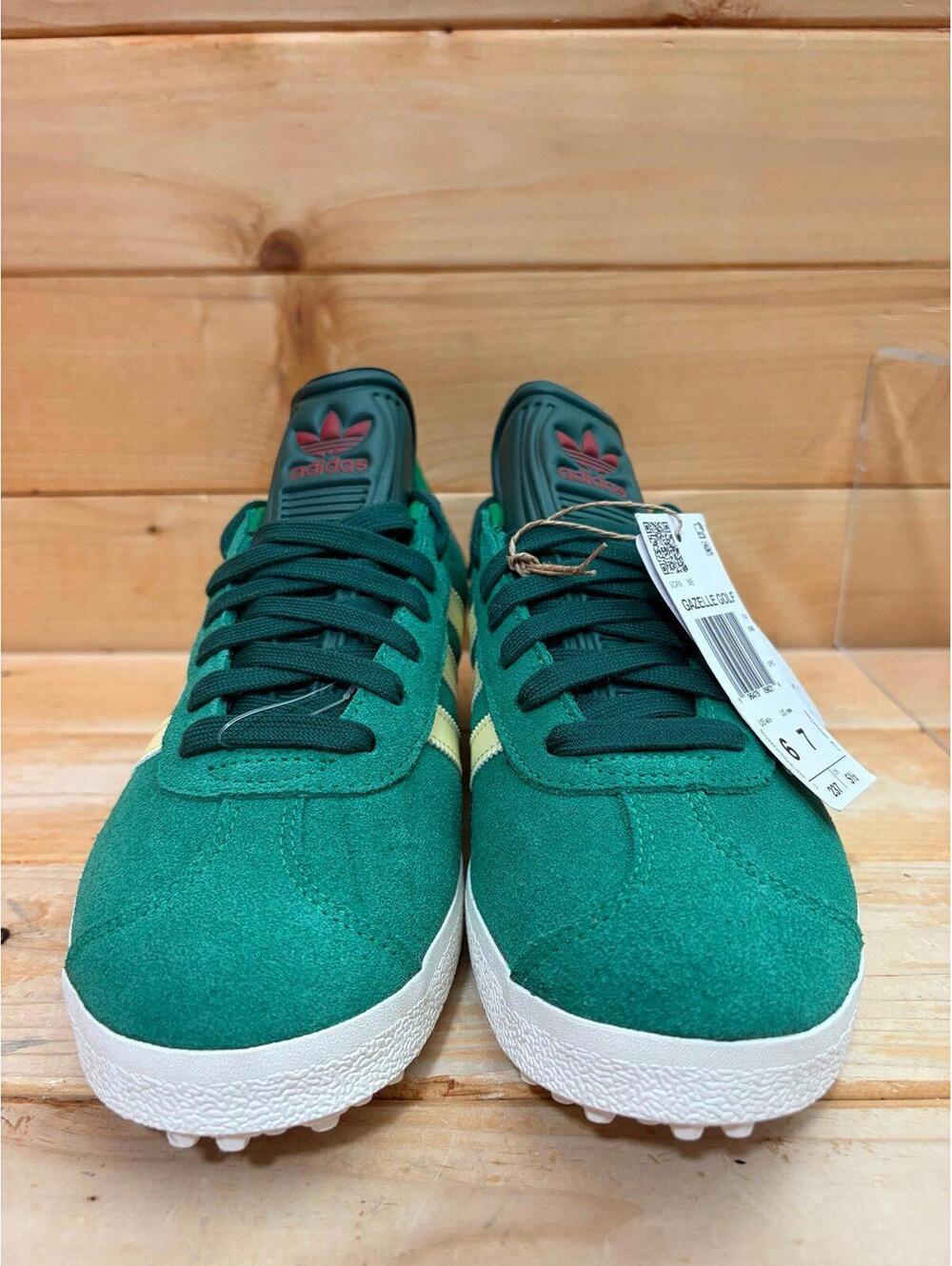 Adidas Gazelle Spikeless Golf Green Almost Yellow Shoes IH2268 Mens 6 / Womens 7 - Picture 3 of 7